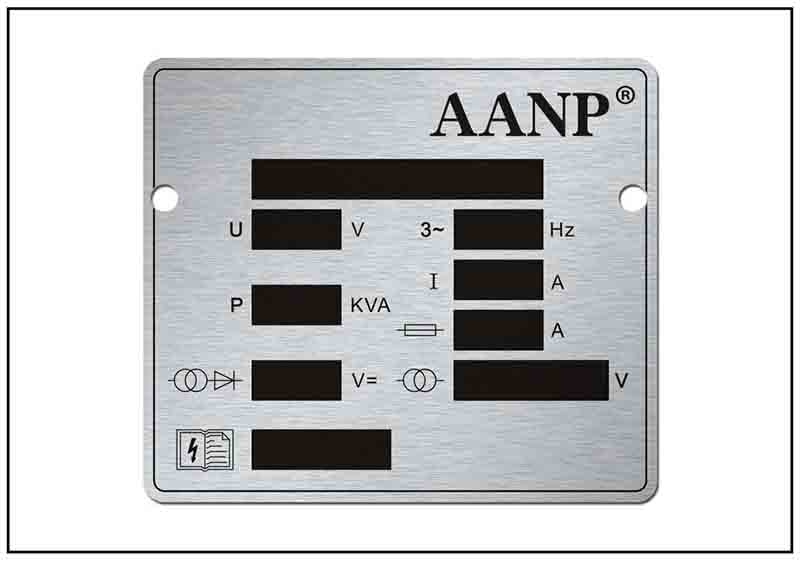金屬參數牌銘牌標牌